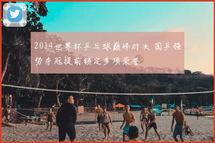 2014世界杯乒乓球巅峰对决 国乒强势夺冠提前锁定多项荣誉